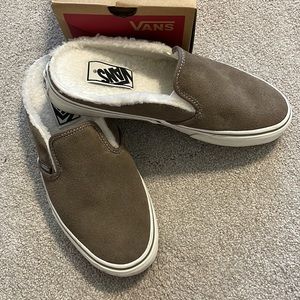 Vans | Shoes | Vans Classic Slip On Mule In Cozy Walnutmarshmallow Size 85  Womens | Poshmark